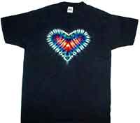 Rainbow Tie Dye Heart