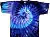 Twilight spiral tie dye t shirt