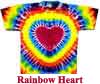 Rainbow Heart Tie Dye T-Shirt