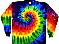 12 Color Long Sleeve Tie Dye Shirt