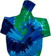 Blue Green Hoodie Sweatshirt