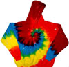 Rainbow Spiral Hooded Sweatshirt