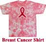 Breast Cancer Ribbon Awareness Tie Dye T-Shirt
