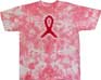 Breast Cancer Ribbon Awareness Tie Dye T-Shirt