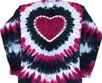 Prairie Wine Tie Dye Heart