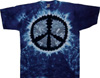 Dark Blue Peace Sign Tee