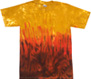 Dantes fire tie dye t-shirt