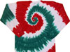 Red Green White Spiral Christmas T-Shirts